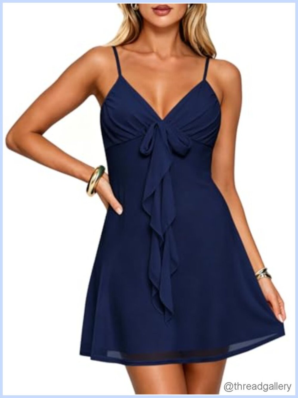 Women's V Neck Spaghetti Strap Mesh Mini Dress Sleeveless Bodycon Party Club